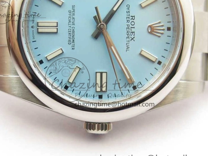 0520 GoodFit Oyster Perpetual 41mm 124300 BP Maker Best Edition Tiffany Blue Dial on SS Bracelet 2691